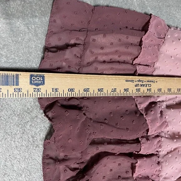 Storia Dress Womens Small Tiered Ruffle Tulle Ombre Mini Boho Coquette Romantic - Picture 2 of 7